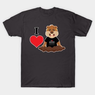 I Hert Gopher Outline T-Shirt